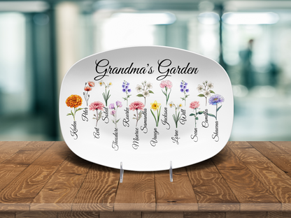 Mom's - Grandma's - Abuela's Garden Platter