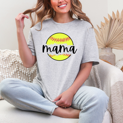 Softball Mama T-Shirt – Cute Tee for Proud Softball Moms