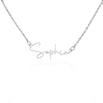 Dainty Custom Signature Name Necklace
