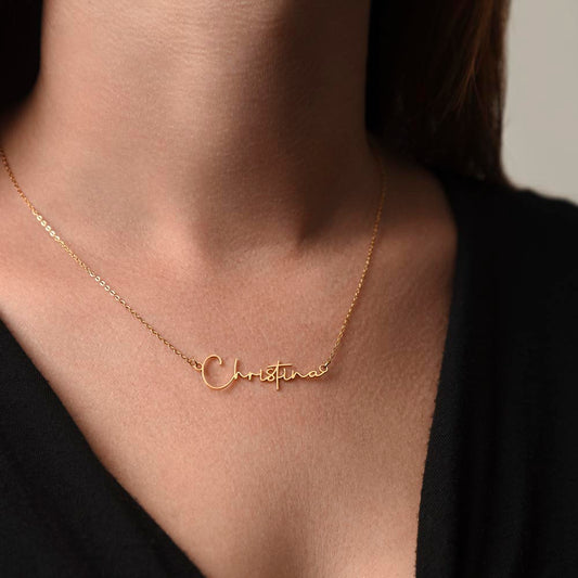 Dainty Custom Signature Name Necklace