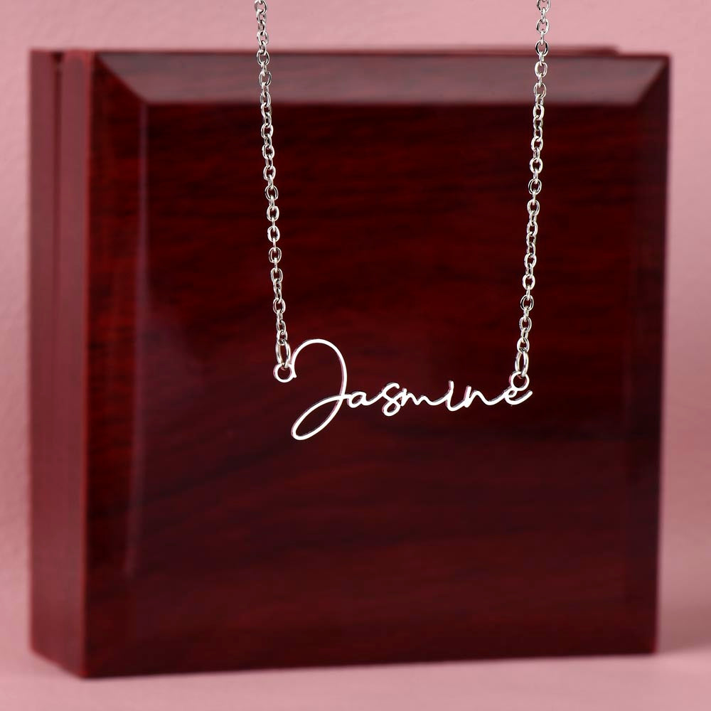 Dainty Custom Signature Name Necklace