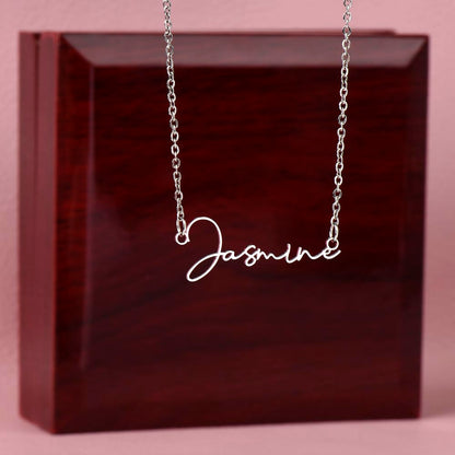 Dainty Custom Signature Name Necklace