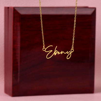 Dainty Custom Signature Name Necklace