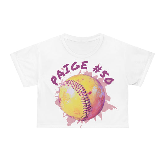 Custom Bright Pastel Crop Tee