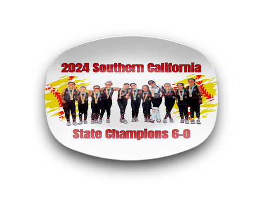 2024 State Champs Platter, White