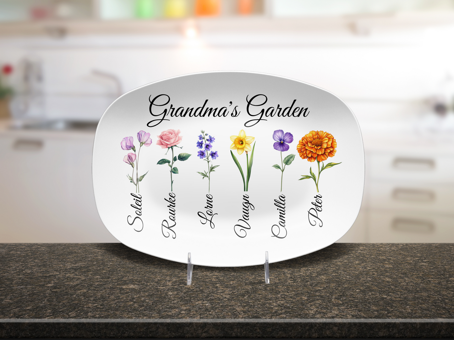 Mom's - Grandma's - Abuela's Garden Platter