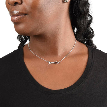 Custom Name Necklace with Message Card