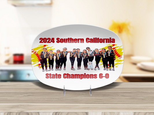 2024 State Champs Platter, White