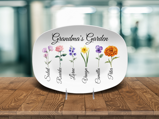 Mom's - Grandma's - Abuela's Garden Platter