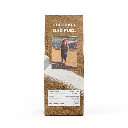 Personalized Softball Dad Fuel - Bag of Coffee - Your Own Photo
