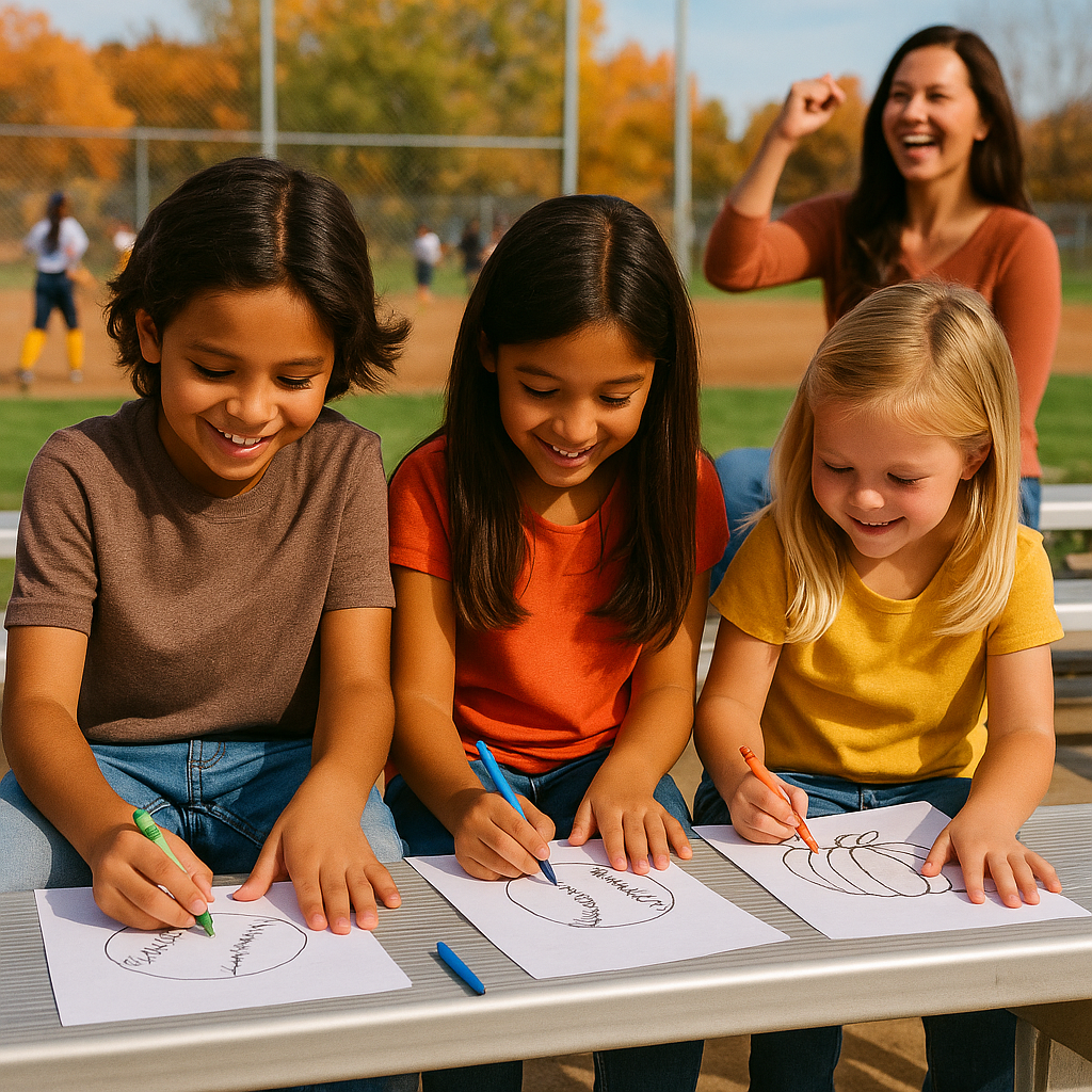 99¢ Fall Ball Fun: 12 Printable Coloring Pages 🎨 🍂