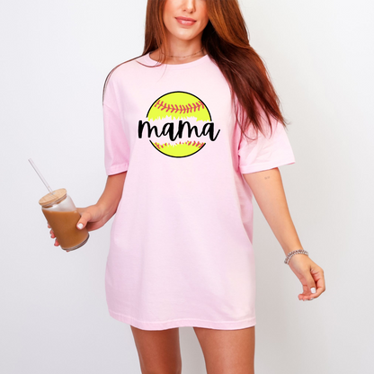 Softball Mama T-Shirt – Cute Tee for Proud Softball Moms