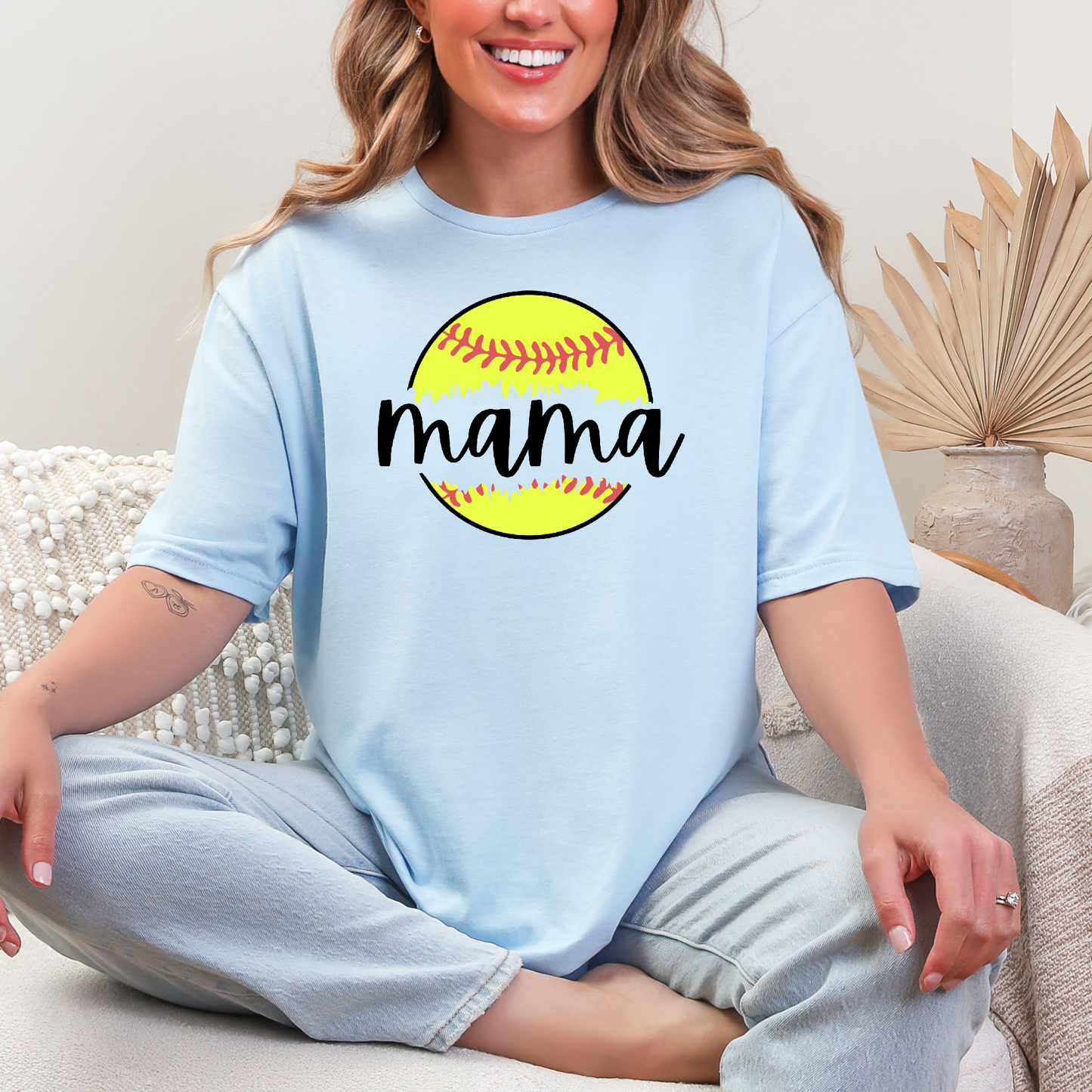 Softball Mama T-Shirt – Cute Tee for Proud Softball Moms
