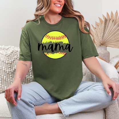 Softball Mama T-Shirt – Cute Tee for Proud Softball Moms