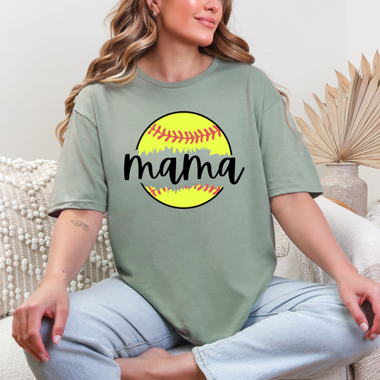 Softball Mama T-Shirt – Cute Tee for Proud Softball Moms