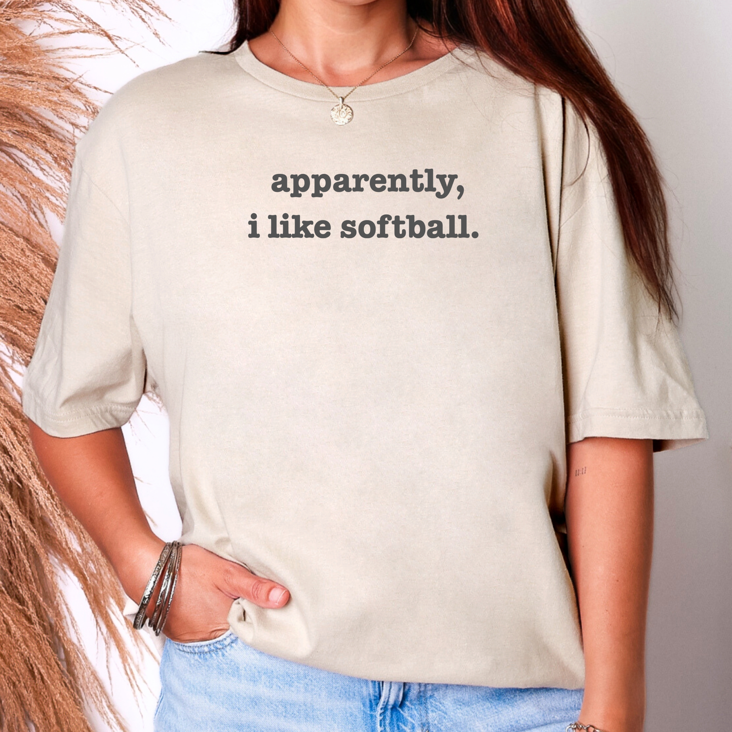 Apparently, I Like Softball Tee