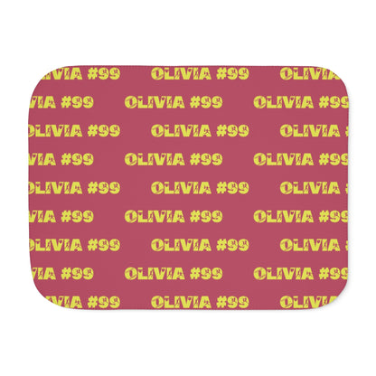 Personalized Name + Number  Sherpa Blanket