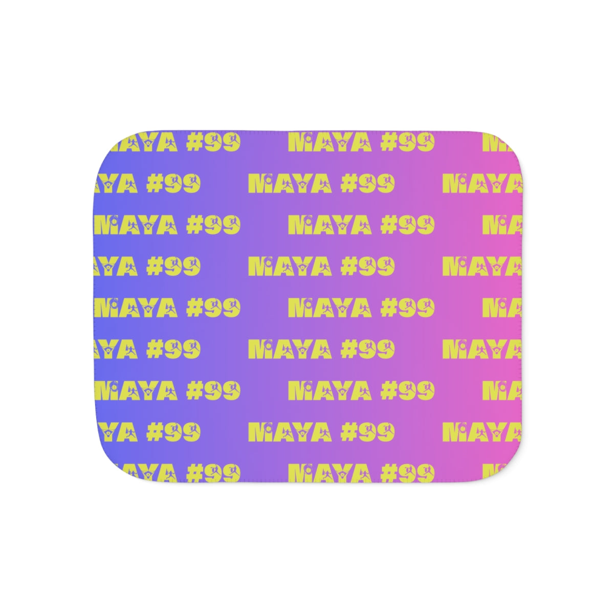 Personalized Name + Number  Sherpa Blanket