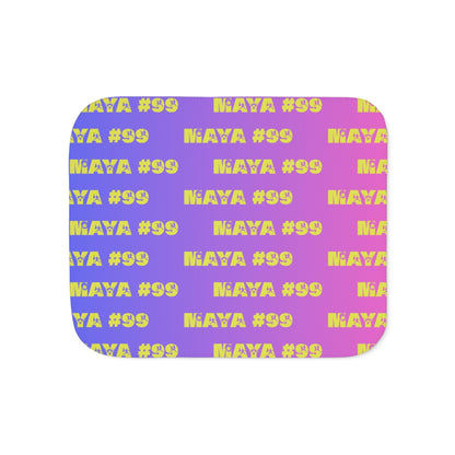 Personalized Name + Number  Sherpa Blanket