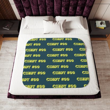 Personalized Name + Number  Sherpa Blanket