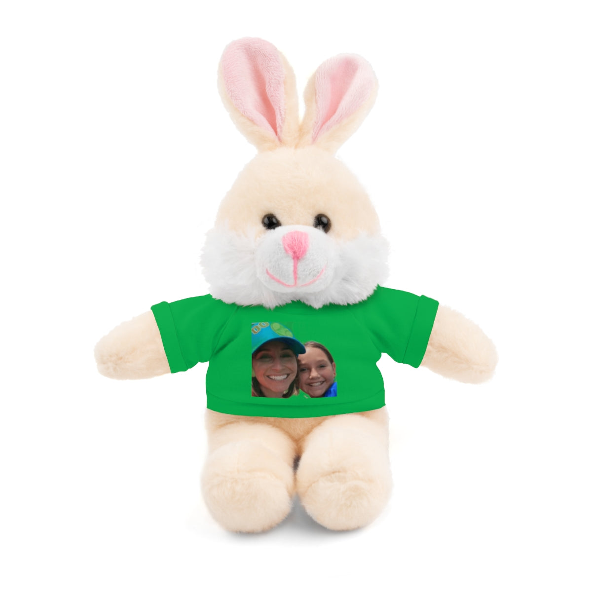 Your Custom Photo on Stuffed Animal with Tee