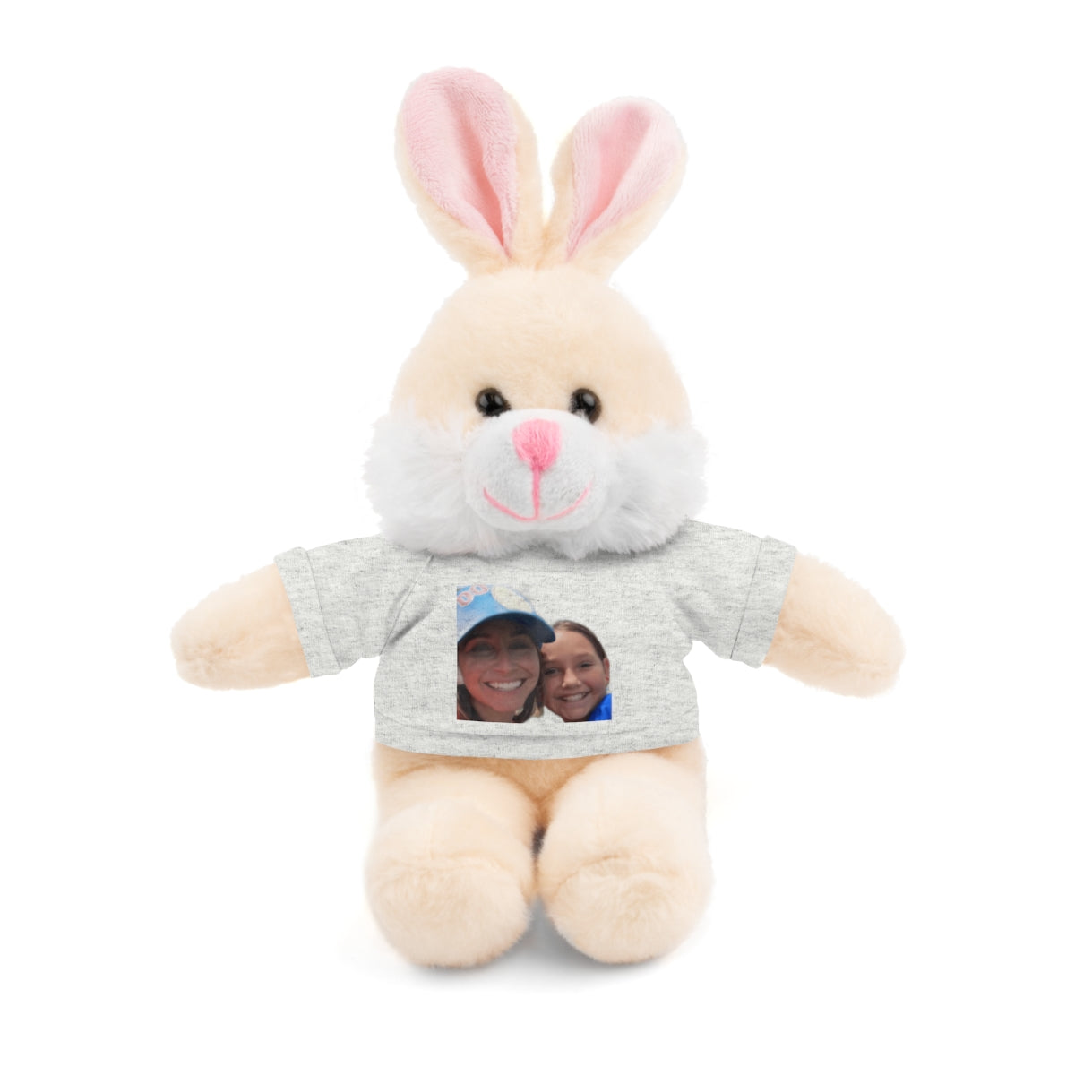 Your Custom Photo on Stuffed Animal with Tee