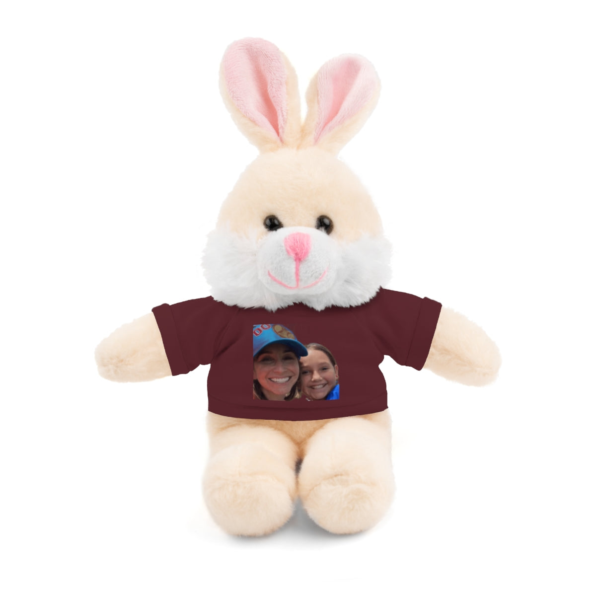 Your Custom Photo on Stuffed Animal with Tee