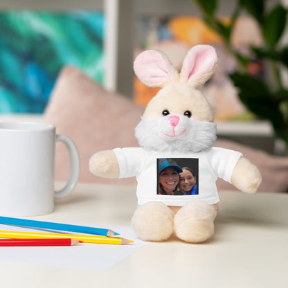Your Custom Photo on Stuffed Animal with Tee