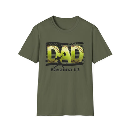 BATTER #1 Softball Dad Batter T-Shirt