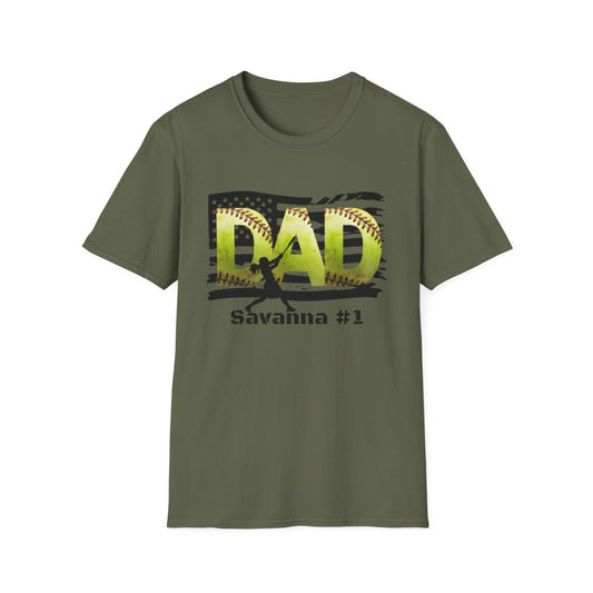 BATTER #1 Softball Dad Batter T-Shirt