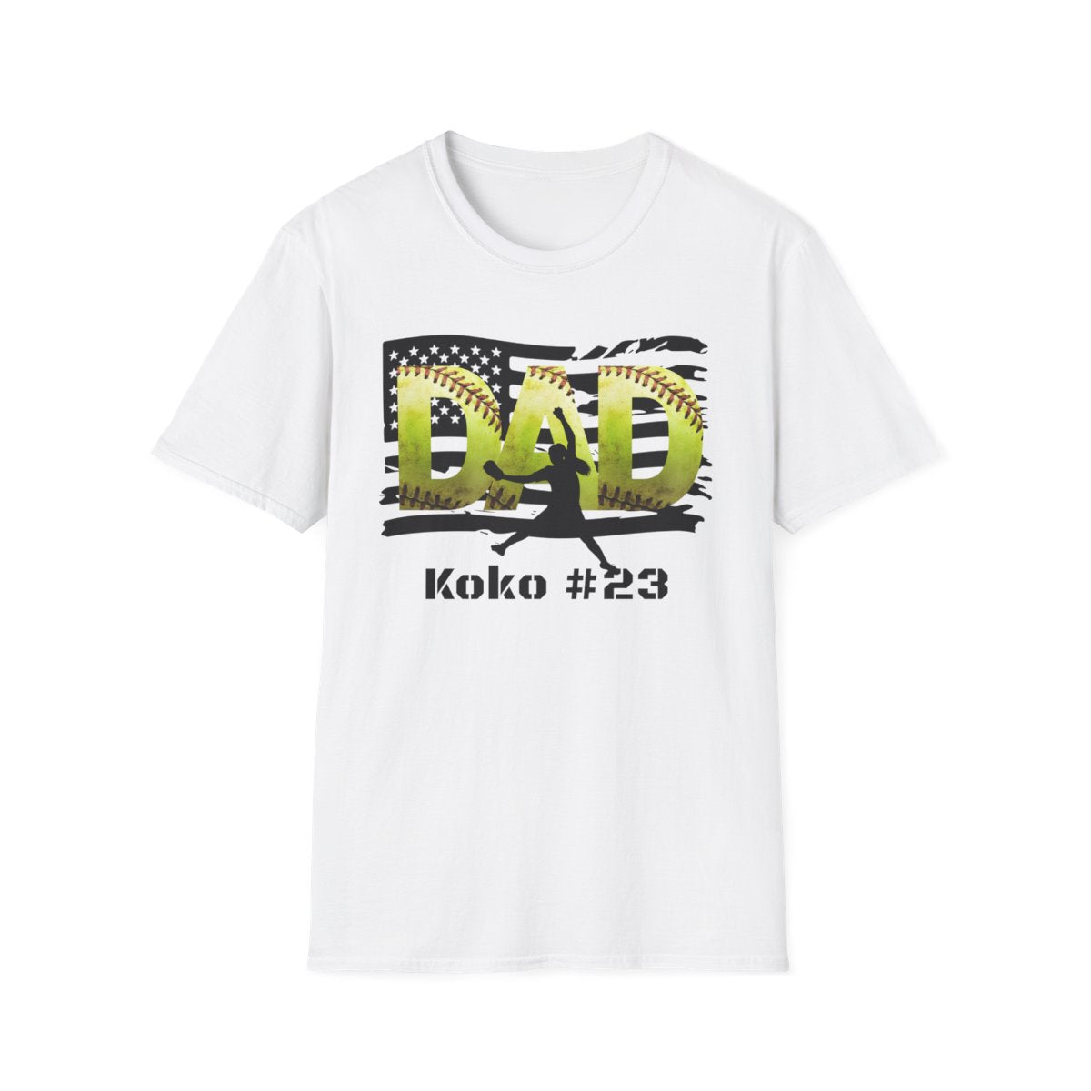 PITCHER - Custom Softball DAD T-Shirt