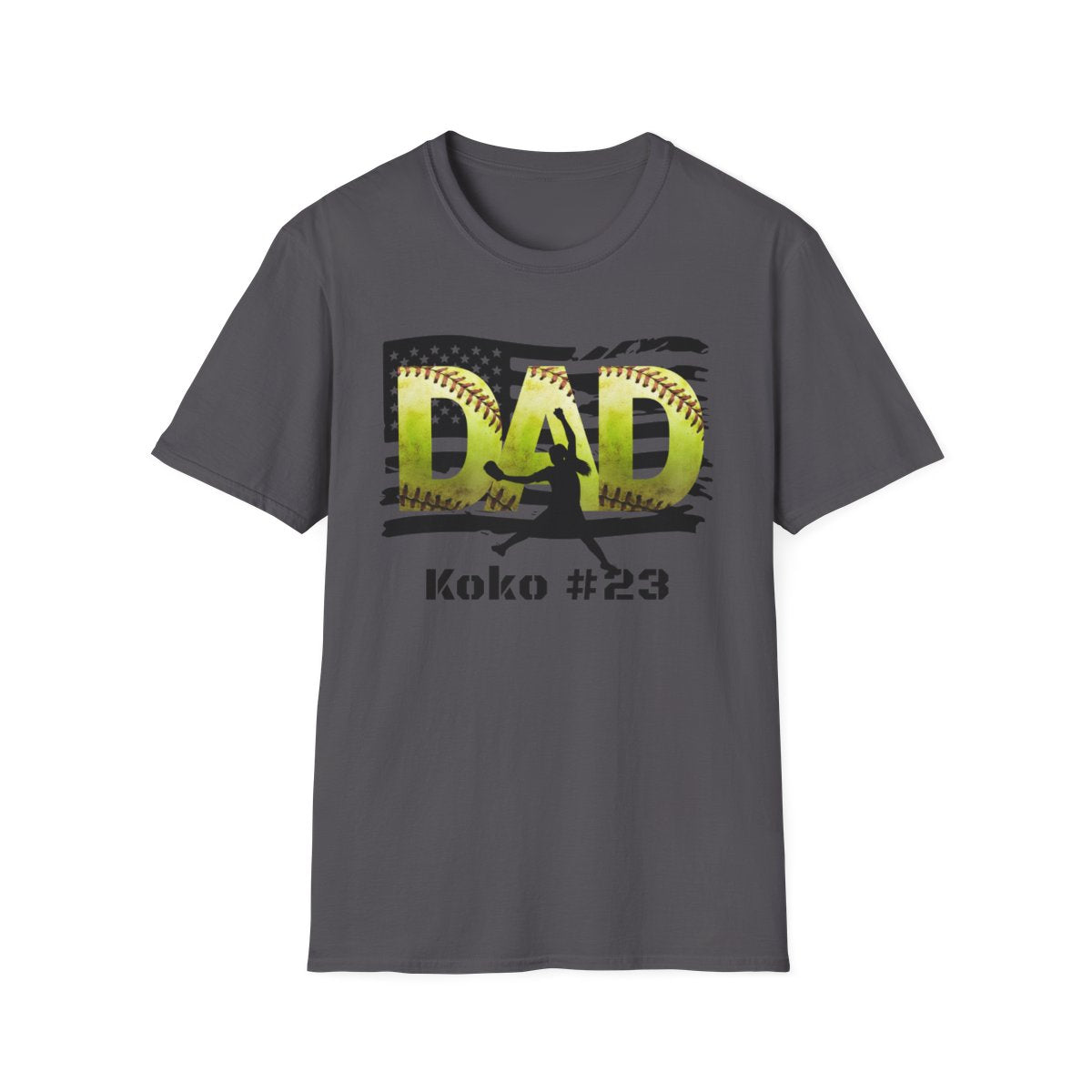PITCHER - Custom Softball DAD T-Shirt