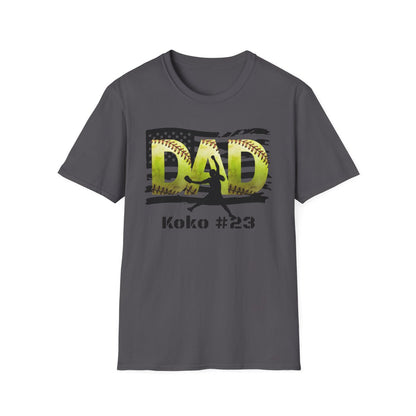 PITCHER - Custom Softball DAD T-Shirt