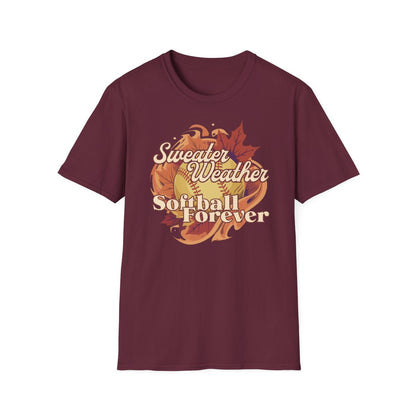 Sweater Weather Fall Graphic Womens Tee