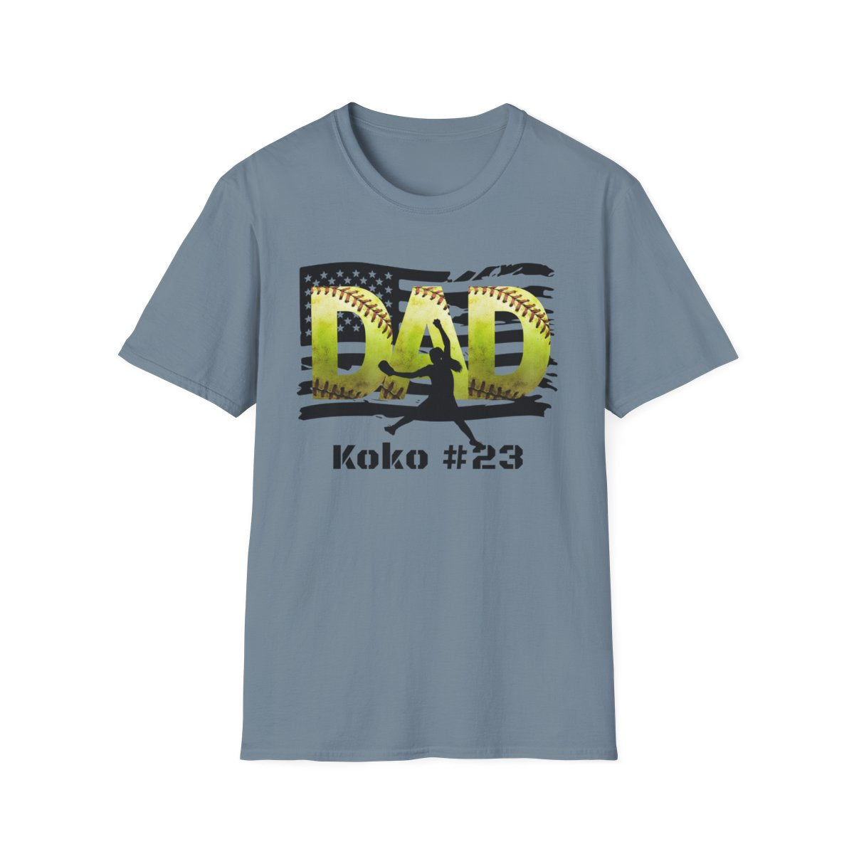 PITCHER - Custom Softball DAD T-Shirt