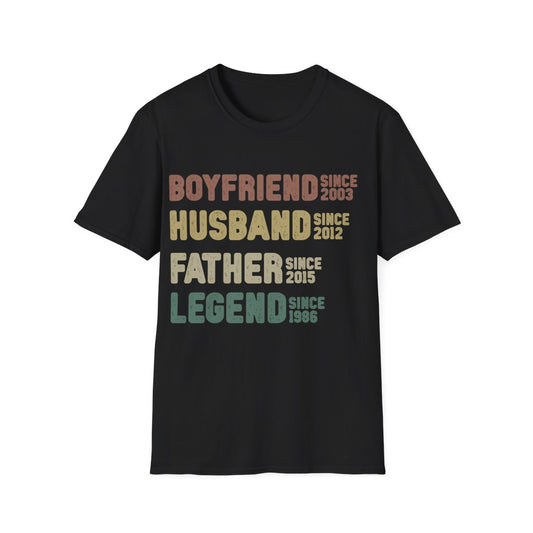 Boyfriend Husband Father Legend T Shirt