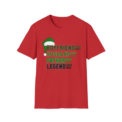 Boyfriend Husband Father Legend HOLIDAY EDITION T-Shirt