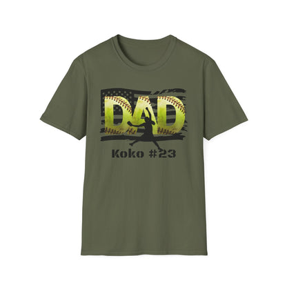 PITCHER - Custom Softball DAD T-Shirt